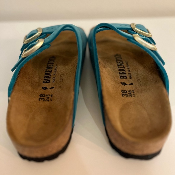 Birkenstock Womens Blue Sandals - Picture 4 of 5